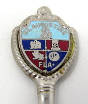 St Augustine FLA Collectible Spoon Silver Souvenir 4 1/4&quot; USA Demitasse     #35c - £7.77 GBP