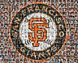 San Francisco Giants Photo Mosaic Print Art Designed Using Over 100 Players - £23.41 GBP+