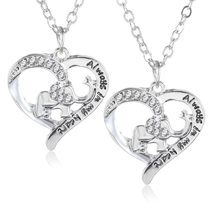 Fashion Wedding Jewelry Women Girls Silver Color Elephant Necklace Animal Pendan - £9.69 GBP