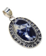Sodalite Gemstone Handmade Ethnic Jewelry Pendant 2.09&quot;  - $11.99