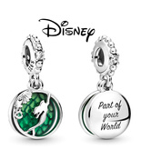 Little Mermaid Disney 925 Sterling Silver Charms Original Pandora Bracelet  - £19.65 GBP