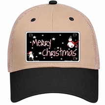 Merry Christmas Novelty Khaki Mesh License Plate Hat - £23.12 GBP
