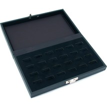 24 Ring Jewelry Display Tray Case Wide Slot Storage Box New 8 3/4&quot; x 5 3/8&quot; - £12.89 GBP