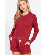 Long Sleeve Crew Neck Slub Terry Top - $9.35