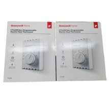 2 Honeywell Home CT410B SeriesManual 4 Wire Prem Baseboard/Line Volt Thermostat - $41.96