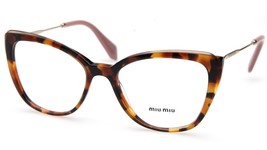 New Miu Miu Vmu 02Q VX8-1O1 Tortoise Eyeglasses Frame 51-17-140 B42mm Italy - £113.58 GBP