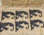 6 Dragonfly Plant Hook Hangers Cast Iron Antique Style Rustic Farmhouse ... - $36.99