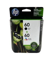 Genuine HP 60 Original Ink Cartridges Black and Tri Color Dec. 2019 - £14.60 GBP