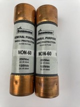 Cooper Bussmann BP/NON-60 General Purpose 60A 250Vac Cartridge Fuses 2 Pack - $14.84