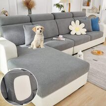 Jejiakell Universal Wear-Resistant Sofa Cover 360° Elastic Anti-Slip Grey - $230.16 MXN Jejiakell Universal Wear-Resistant Sofa Cover 360° Elastic Anti-Slip Grey - $230.16 MXN
