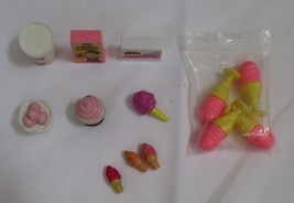 Barbie Doll Sized Ice Cream Lot of 13 Cones, Sundaes + - $12.61