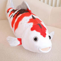 1pc 75CM Simulation Koi Fish Plush Toys Soft Stuffed Cartoon Carp Plushie Pillow - £11.19 GBP
