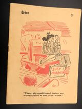 Vtg Publication Cartoon Title Grins Army Navy Military Comic Incomplete ... - $9.99