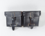 Wehrmacht K43 ammunition bags G43 bla 1944 black leather - WWII / WWK - $22.49