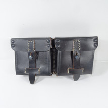 Wehrmacht K43 ammunition bags G43 bla 1944 black leather - WWII / WWK - $22.49