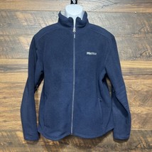 Marmot Womens Jacket Large Blue Fleece Mock Neck Full Zip Outdoor Warm - $289.16 MXN