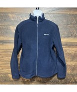Marmot Womens Jacket Large Blue Fleece Mock Neck Full Zip Outdoor Warm - $15.19
