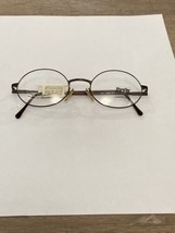 VTG New Luxottica Sferoflex 2058 Brown Oval Eyeglass Flex Frame 50-20-140 - £27.91 GBP