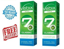2 X Vebix Deod Cr. 25ML Classic Fights Body Odors And Soothes The Skin - £20.75 GBP