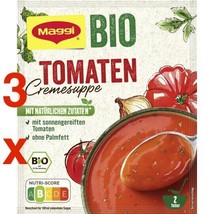 Maggi ORGANIC Cream of TOMATO Soup PACK of 3 ( 2 servings) -FREE US SHIP... - £9.37 GBP