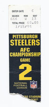 1994 AFC championship Ticket Stub Charges @ Steelers 1/15/95 RARE VHTF - £225.52 GBP