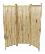 Bamboo Tiki 3-Panel Screen Patio Deck or Indoor 60 inch Room Divider  - $273.03 CAD