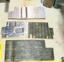 4 pc lot ONAN GENERATOR HEAT SHIELD INSULATION 9.5" × 20" &amp; 9.5"×12" doo... - $62.89