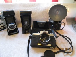 Vintage Cameras,  Kodak w/kodet, Sears SL-9, Ansco, #2 autographic Brownie - £58.99 GBP