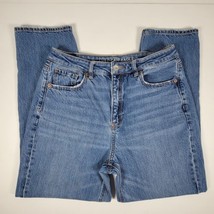 American Eagle 90s Jeans Womens 8 Long Mom Straight Leg Stretch Waistban... - £14.93 GBP