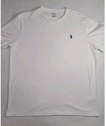 Polo Ralph Lauren T Shirt Mens Sz L Classic White Short Sleeve Embroider... - £15.41 GBP