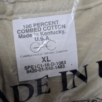 USGI Sand Crew Neck Shirt 100% Cotton NSN 8420-01-546-1483 USA Men's XL Item image 3
