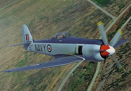 Hawker Sea Fury Plane Airplane Aircraft Fridge Magnet 3.5x2.5&quot; - £2.89 GBP