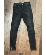 Athleta Black Sculptek Skinny Jeans Zippered Ankle Size 0 - $40.60 CAD