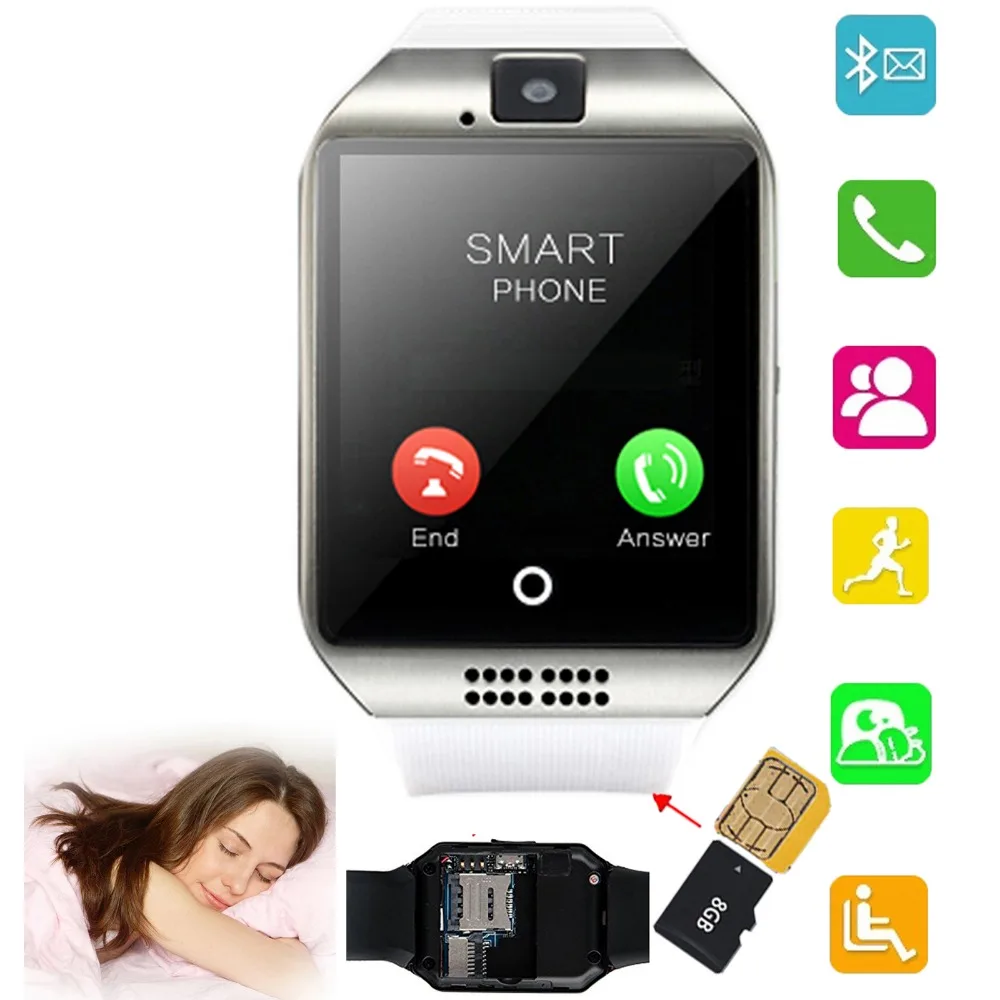 Men Smart Watch Screen Touch Bluetooth Phone Support TF SIM Card for    LG HTC M - $189.33