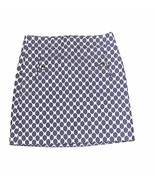 Ann Taylor LOFT Pencil Skirt Size 4 Purple White Geometric Pockets Lined... - $16.11