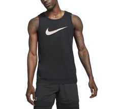 Nike Mens Mezzo Swoosh Logo Graphic Training Tank Color Black/Red Size Small - £27.97 GBP