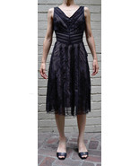 BCBG Maxazria Black Lace Double Layered Dress Skirt 2 Womens - £38.70 GBP