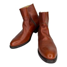Durango TR 824 Brown Leather Western Ankle Zip Up Boots Shoes, Men’s size 11 EE - £58.04 GBP