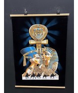 Stunning Hand-Painted Black Velvet Artwork ,Pyramid With Desert Scene Ol... - $1,818.19 MXN