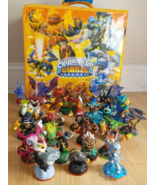 22x Skylanders Figures Collection lot INCLUDES PORTABLE DISPLAY CASE - $114.99