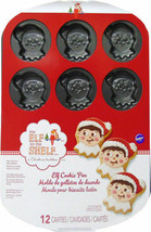 Wilton Elf on The Shelf Xmas Scout Cookie Pan 12-Cavity Holiday Baking - £21.13 GBP