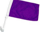 Moon Knives (2 Pack) Solid Purple 2ply Car Window Vehicle 12&#39;&#39;x18&#39;&#39; Flag... - $9.88