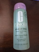 New Clinique All about Clean Liquid facial soap  Mild Dry combo 6.7 FL (BN22) - £14.59 GBP
