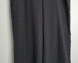 Lane Bryant Black Dress Pants Metallic Pinstripe Wide Leg Size 18 NEW - $28.99