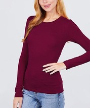 MSRP $19 Sbs Fashion Burgundy Long-Sleeve Top Size Small NWOT - £4.58 GBP