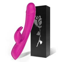 Rose G Spot Rabbit Vibrator, Realistic Dildo Clit Vibrator For Women With 7 Powe - £11.79 GBP