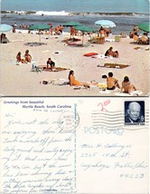 South Carolina Myrtle Beach Greeting From Myrtle Beach Posted 1971 VTG Postcard - £7.49 GBP