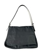 Coach Black Hobo Shoulder Bag Nylon Body Leather Trim C1J-7424 Vintage 1... - $887.46 MXN