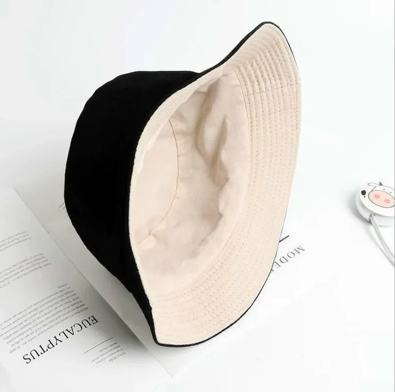 New Spring Summer Outdoor Tour Bucket Hat Lady Girl Solid Color Sun Visor Hat - £9.96 GBP