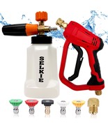 Selkie Foam Cannon With Pressure Washer Gun, Adjustable Cannon Foam, 435... - $823.49 MXN